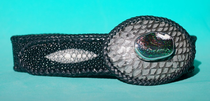 Mac Art Jewellery Yowah Opal Belt Buckle